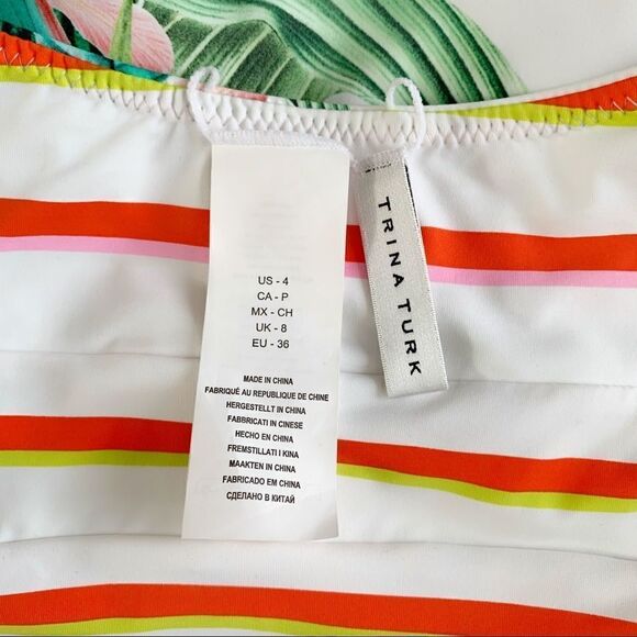 TRINA Costa De Prata Reversible Bandeau One-Piece Swimsuit! Style #: TT0NG08 - Picture 7 of 8